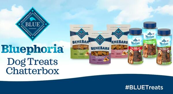 Blue Buffalo Bluephoria Dog Treats Chatterbox for Free — free sample: Become one of the 300 hosts that Ripple Street will select to receive Blue Buffalo Bluephoria Dog Tr