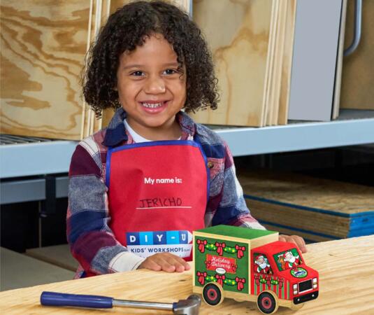 Free Holiday Delivery Truck DIY Craft  - Lower's! DEC 16th — free sample: Bring your little DIYer to Lowe's for a fun time! To participate and take this amazing craft home, c
