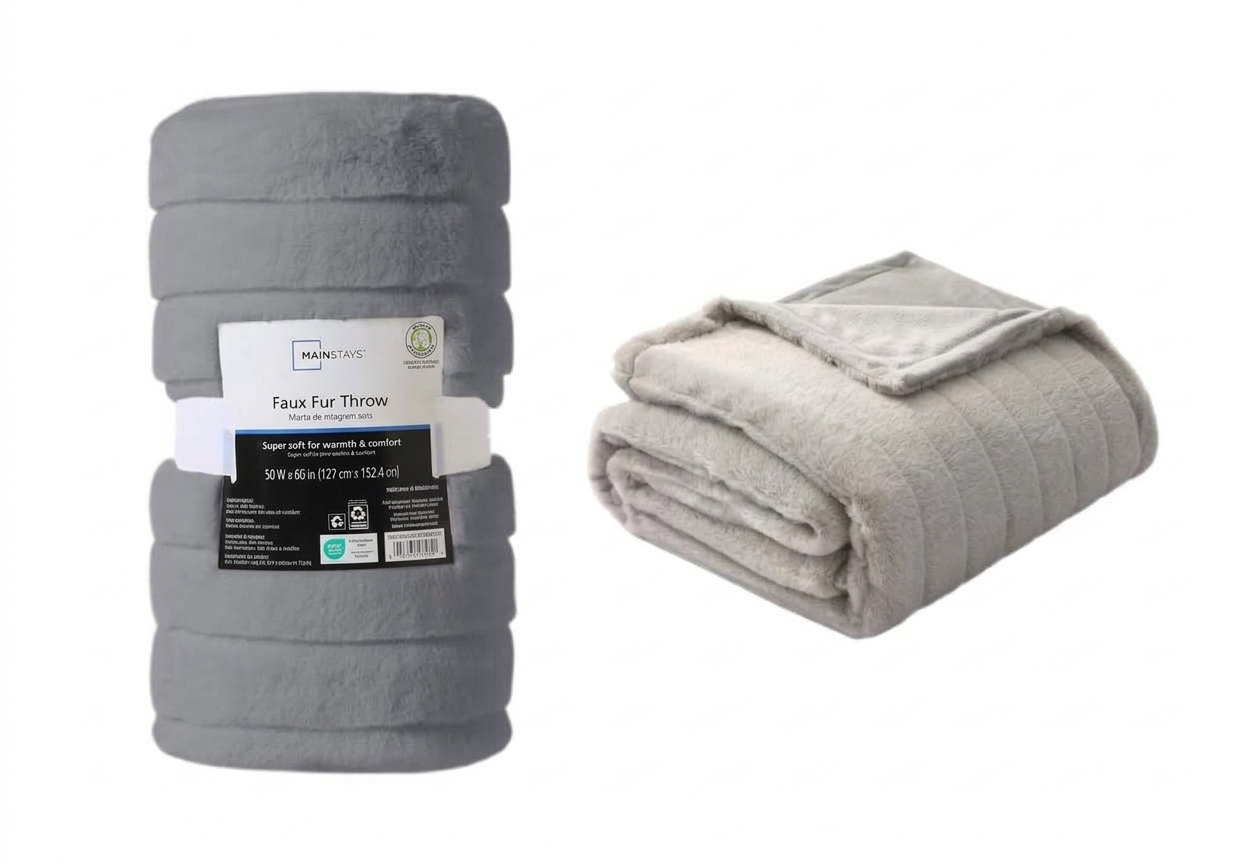 Warm Up with a FREE Mainstays Faux Fur Throw