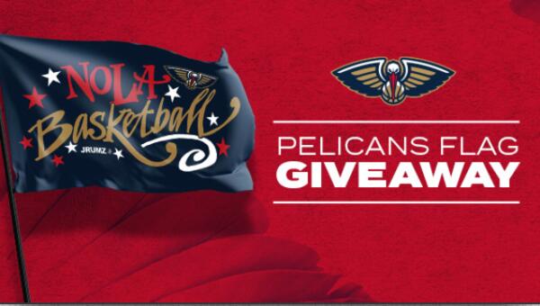Wave Your Pelicans Pride with a Free Flag – Enter Today! — free sample: Fans can enter the giveaway by visiting the Hunt4Freebies website and following the entry instructio