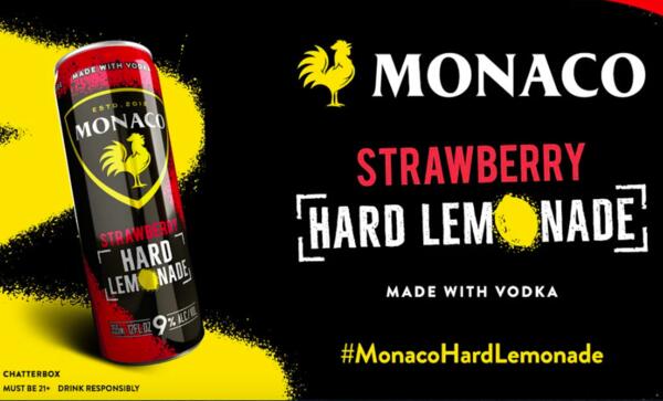 Monaco Cocktails Strawberry Hard Lemonade Chatterbox for Free — free sample: Become one of the 1.250 lucky hosts that will receive Monaco Cocktails Strawberry Hard Lemonade for 