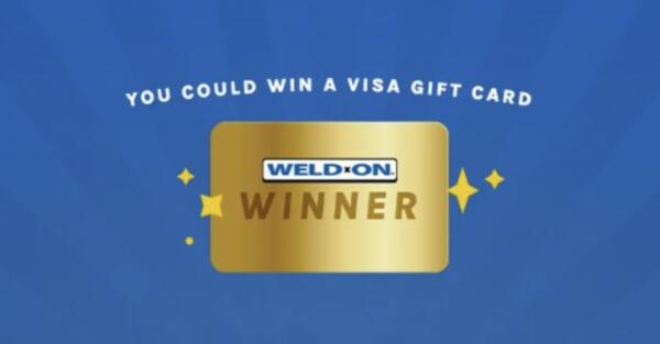 Play, Scratch, and Win 1 of 33 $100 Visa Gift Cards Now! — free sample: The Weld-On Instant Win Game offers participants the chance to win one of 3,400 Visa gift cards, wit