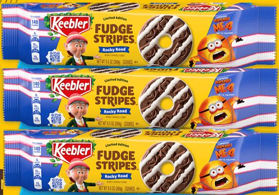 Instant Win Game: Keebler "Find the Mega Minion Fudge Stripes Cookies"  — free sample: The instant win game offers 1,000 pairs of movie tickets, 1,400 $150 Walmart eGift cards, 1,000 $20 