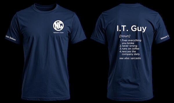Get a FREE Network Craze IT T-Shirt — free sample: Network Craze is sending out FREE IT-themed T-shirts from its 2026 event promo. Fill out the short f