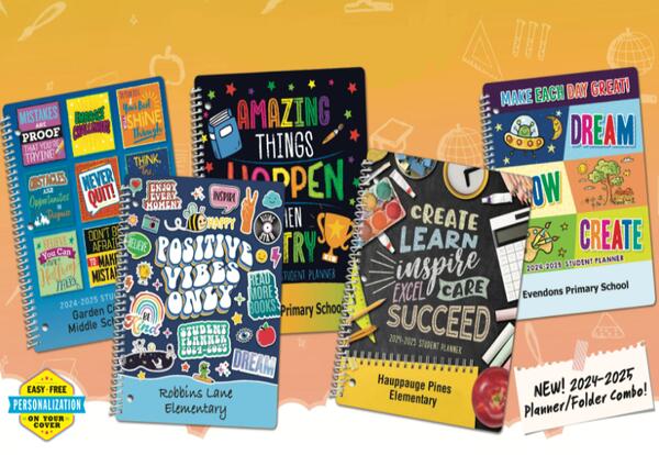 Get your own 2024-25 Student Planner for Schools & Organizations for FREE! — free sample: Positive Promotions offers a free student planner for the 2024-2025 school year to schools and organ