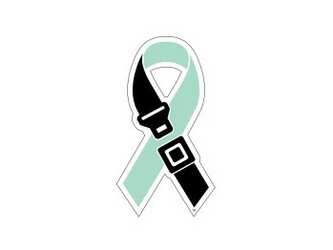 Drive Safe. Stay Safe. FREE Seat Belt Ribbon Sticker!