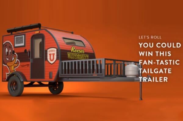 Hersheyland Reese’s University Tailgate Trailer Sweepstakes — free sample: Get a chance to win this Sunray 109E Trailer that's perfect for your next tailgate throwdown! It's S