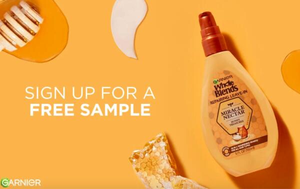 Garnier Whole Blends Miracle Nectar Leave-In Sample for Free — free sample: Take better care of your hair using this Garnier Whole Blends Miracle Nectar Leave-In. This can help