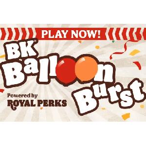 SWEEPSTAKE: Burger King 70th Birthday Balloon Burst Game — free sample: Enter daily for a chance to win in the Burger King 70th Birthday Balloon Burst Game and Sweepstakes.