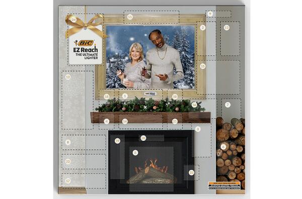 Snoop Dogg & Martha Stewart Advent Calendar Sweepstakes — free sample: Get more calendar here for FREE!!! BIC EZ Reach The Ultimate Lighter has this Advent Calendar featur