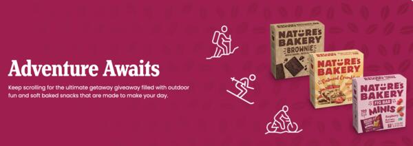 Healthy Snacks, Epic Adventures – Win with Nature’s Bakery! — free sample: Enter the Nature’s Bakery “Snack, Play & Stay” Sweepstakes for an exciting chance to win a prize pac