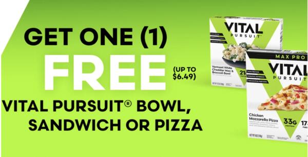 Grab a FREE VITAL PURSUIT Bowl, Sandwich, or Pizza! — free sample: Enjoy a healthy and delicious meal on the house! To claim your free VITAL PURSUIT item, simply fill 