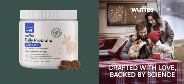 Healthy Guts, Happy Mutts: Get Wuffes Probiotic Free! — free sample: The Wuffes Free Daily Probiotic for Dogs Offer provides a free sample of their daily probiotic suppl