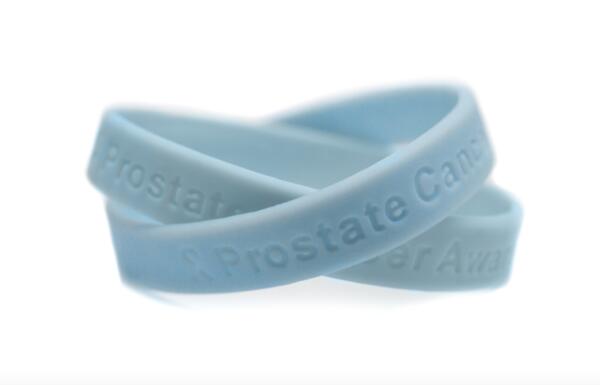 Prostate Cancer Awareness Wristband for Free — free sample: Show your support for prostate cancer awareness research with this light blue prostate cancer awaren