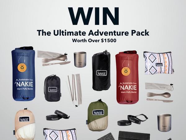 WIN The Ultimate Adventure Pack — free sample: Go and take an adventure and be one with nature! And don't worry if you don't have any gear with you