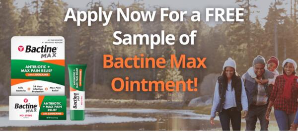 Get Your Free Bactine MAX Pain Relief – Act Fast! — free sample: trySpree offers a chance to try Bactine MAX Pain Relief for free. Visit the promotional page, click 
