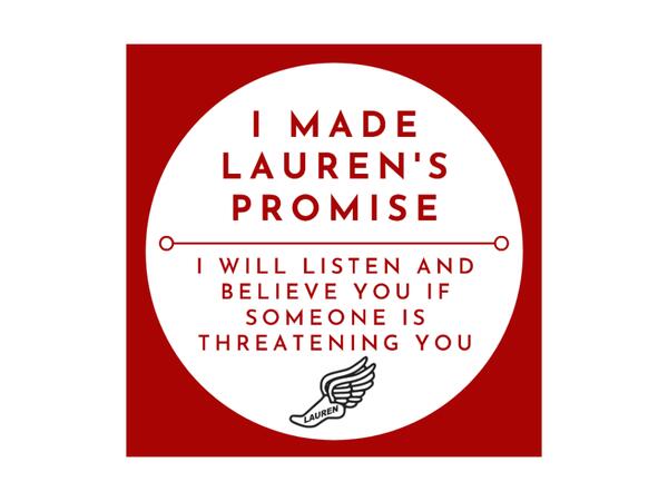 Lauren’s Promise Sticker for Free — free sample: Get this inspiring Lauren’s Promise Sticker for free! You can get this for a person around you that 