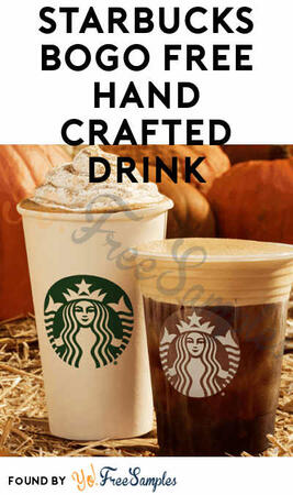 FOR FREE: Starbucks BOGO Handcrafted Drink on Thursday — free sample: On Thursday, April 18th, Starbucks is offering a Buy One, Get One Free (BOGO) deal on handcrafted dr
