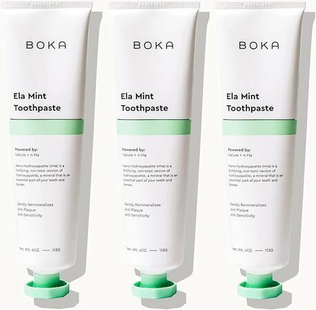 Boka Nano-Hydroxyapatite Toothpaste — free sample: There's a new ingredient for toothpaste: Nano-hydroxyapatite (n-Ha) toothpaste has been shown to be 