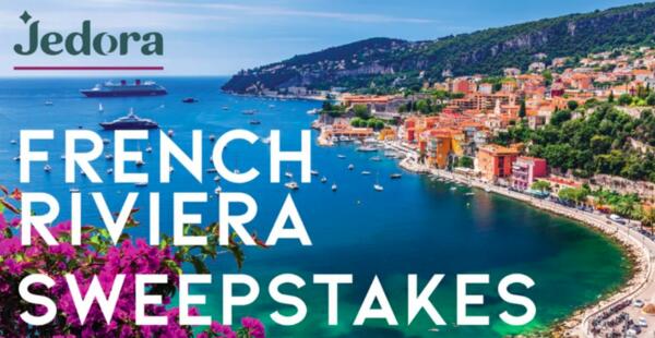 Jedora’s French Riviera Sweepstakes — free sample: Get a chance to win a getaway for two to France worth over $10,000! Click the 'Get Sample' button do