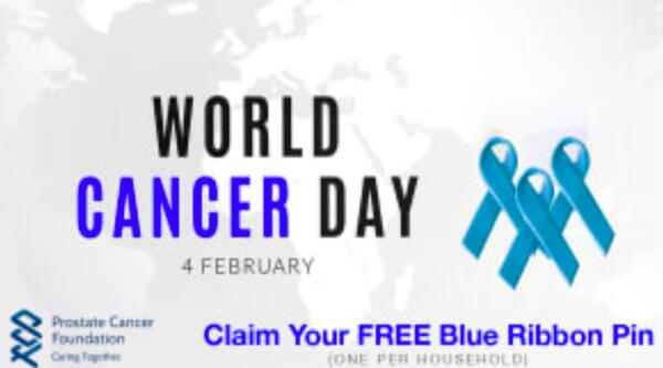 Show Your Support: Get a FREE Blue Ribbon Pin from Prostate Cancer Foundation! — free sample: The Prostate Cancer Foundation is offering a free Blue Ribbon Pin while supplies last. To claim your
