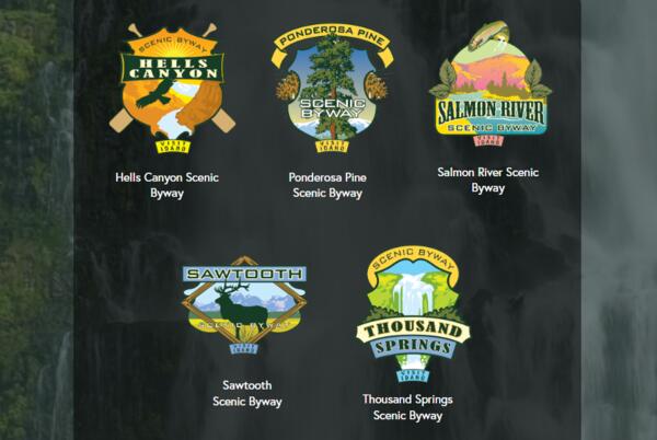 Idaho Scenic Byway Stickers for Free — free sample: Get these limited-edition scenic byways stickers designed by award-winning Idaho artist Ward Hooper 